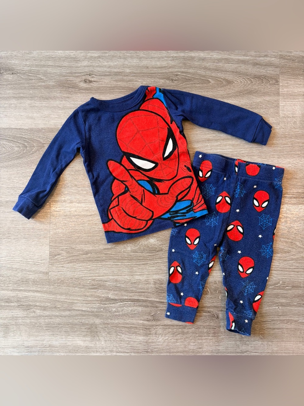 Marvel Spiderman baby boys pajama set